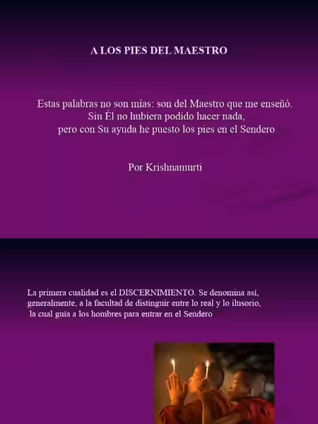 A los pies del maestro: Un viaje hacia la comprensión religiosa